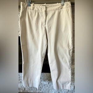 Talbots signature size 8 beige cropped pants